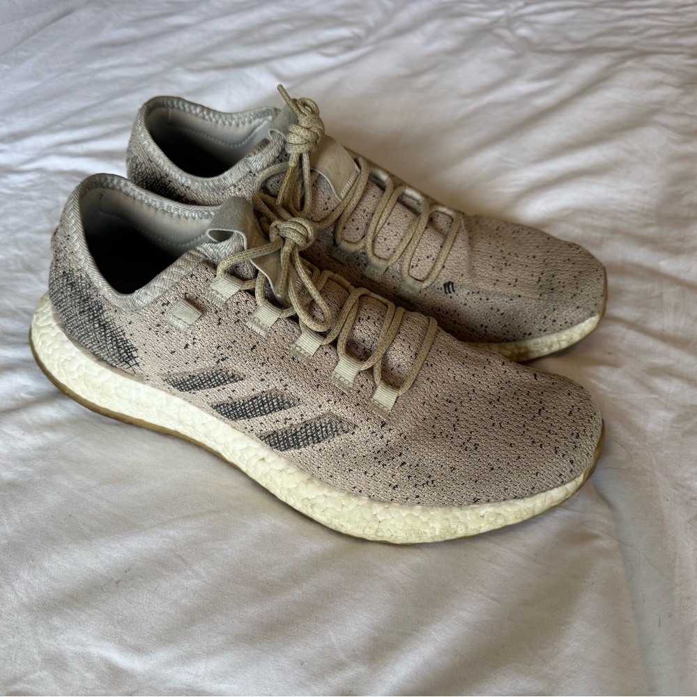 Adidas PureBoost Go, Men’s size 13. Tan and Black colorway